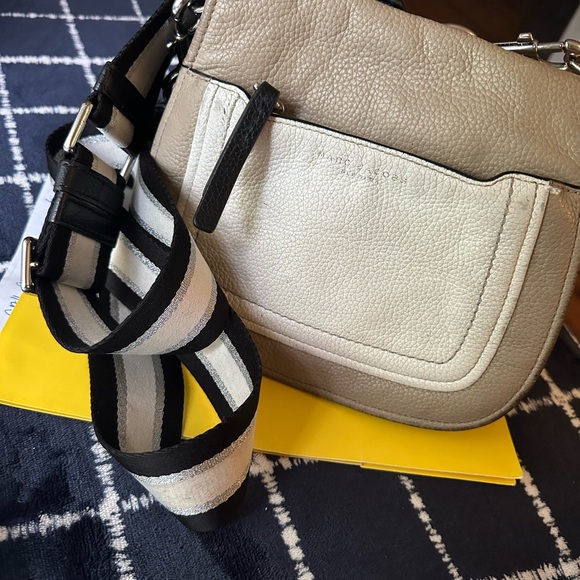 Marc Jacobs Two-Tone Crossbody Bag in black tan and white - Picture 1 of 10